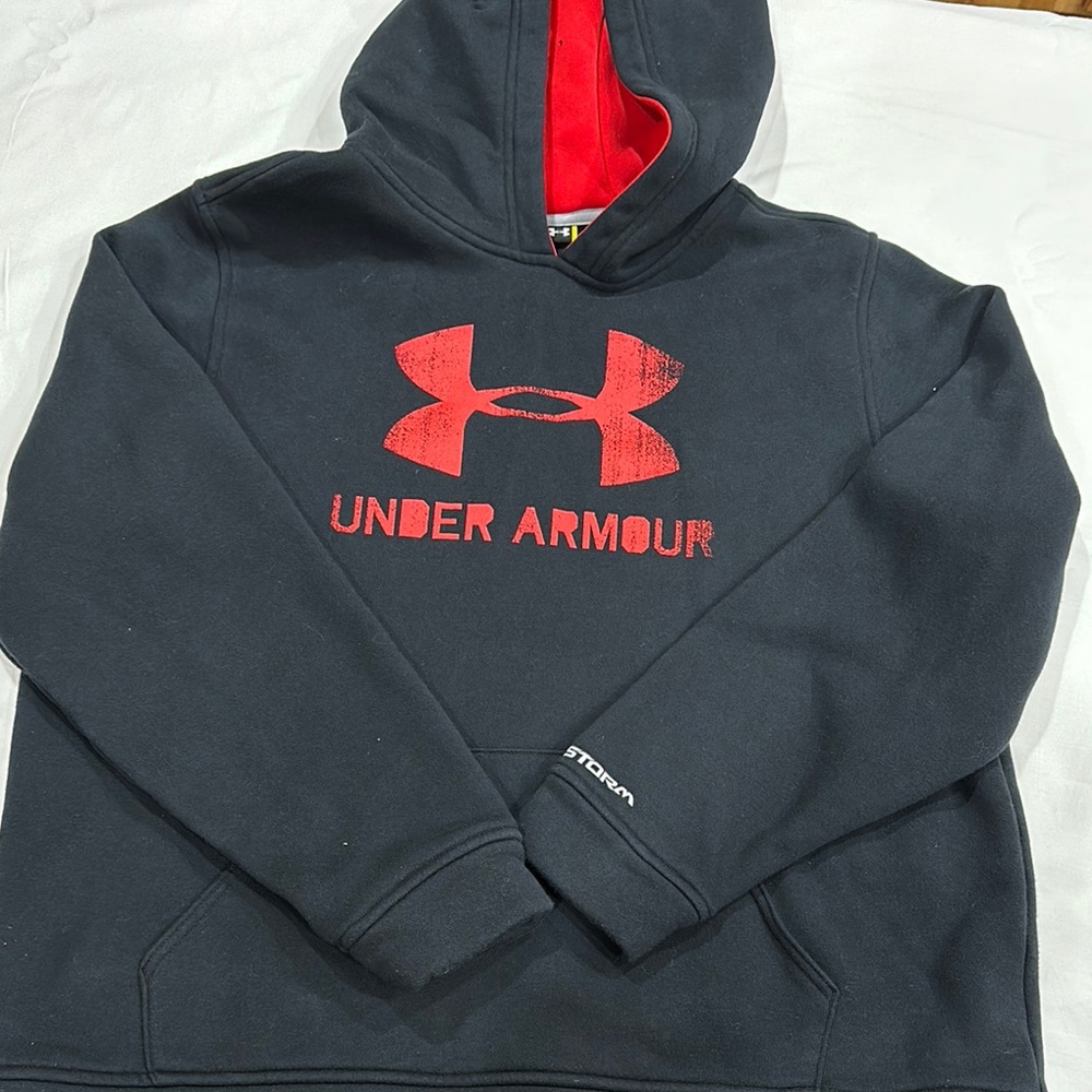 Under Armour Black and Red Hoodie